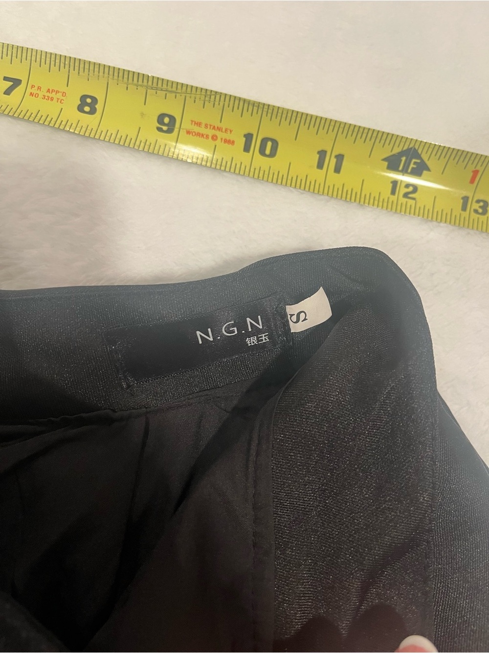 N.G.N Black High Waisted Pleated Shorts-Small - Picture 5 of 7